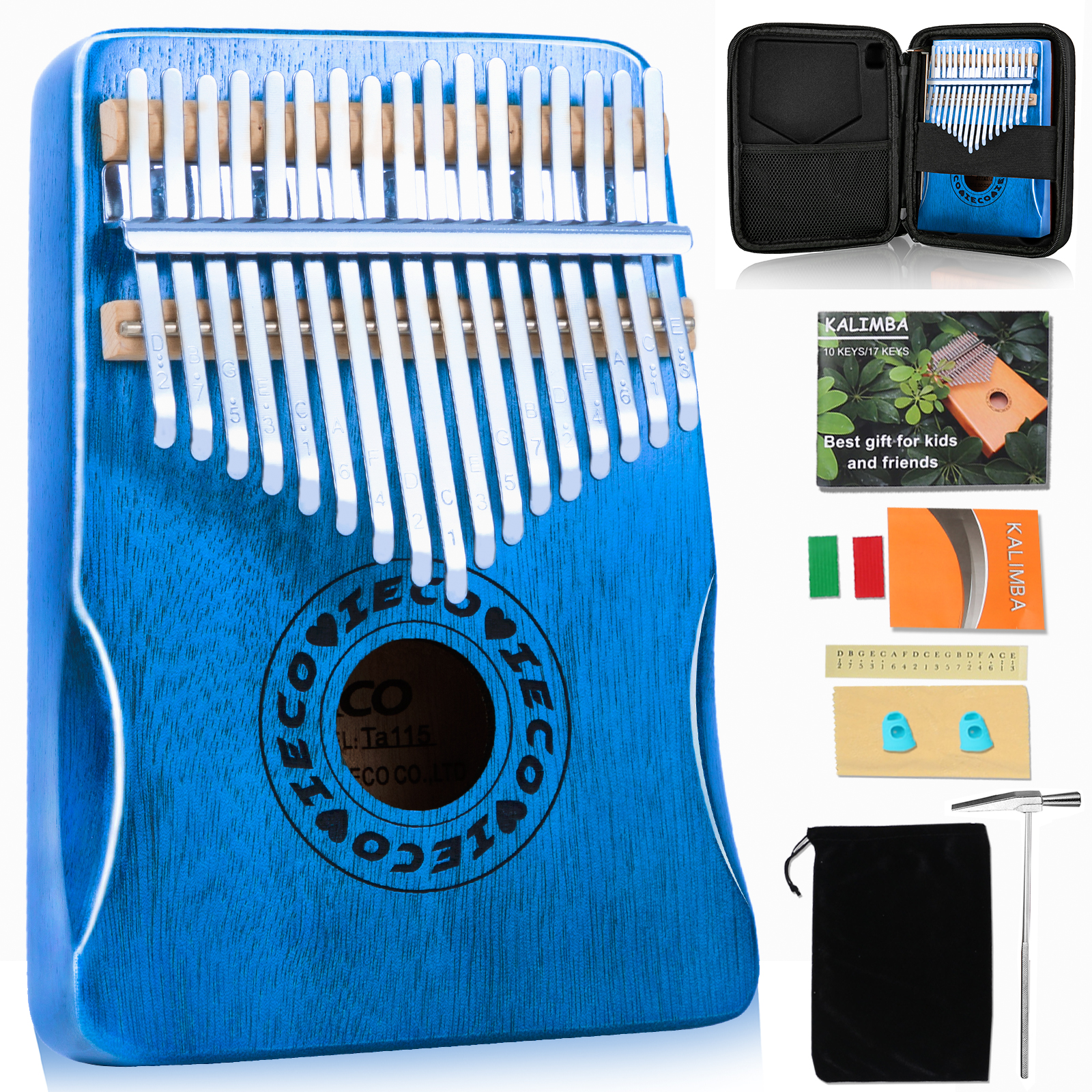 Kalimba Thumb Piano 17 Keys - 副本