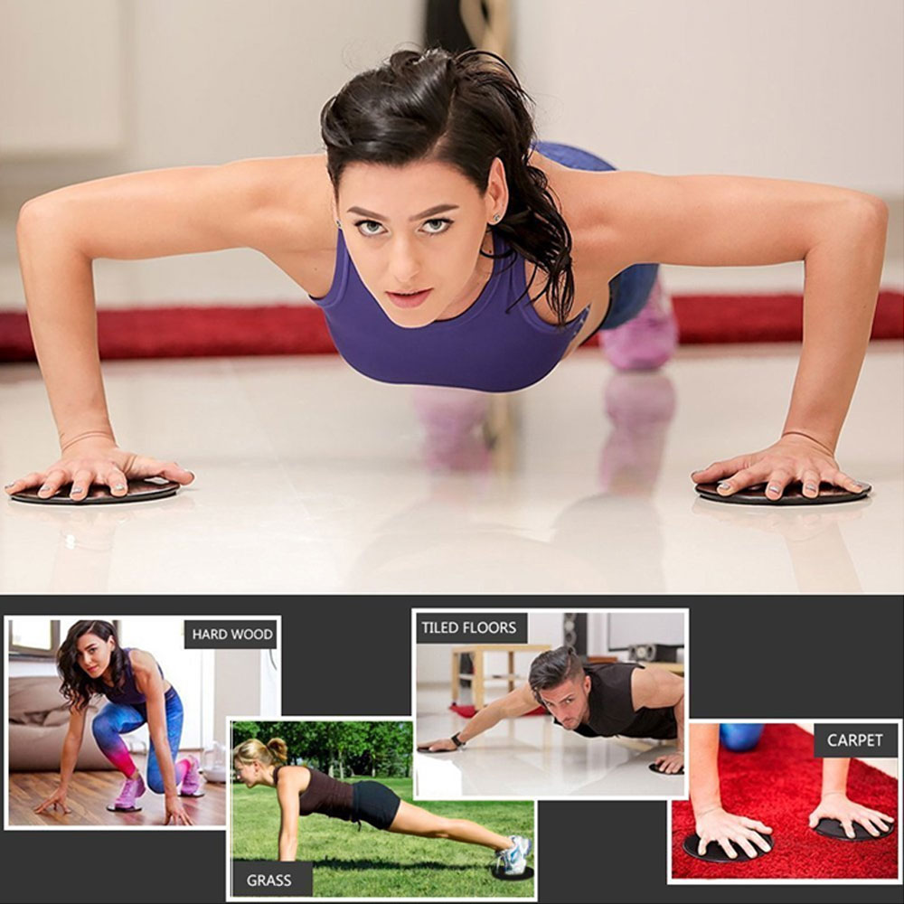 Resistance Loop Exercise Bands (5), Dual Sided Exercise Core Sliders (2)