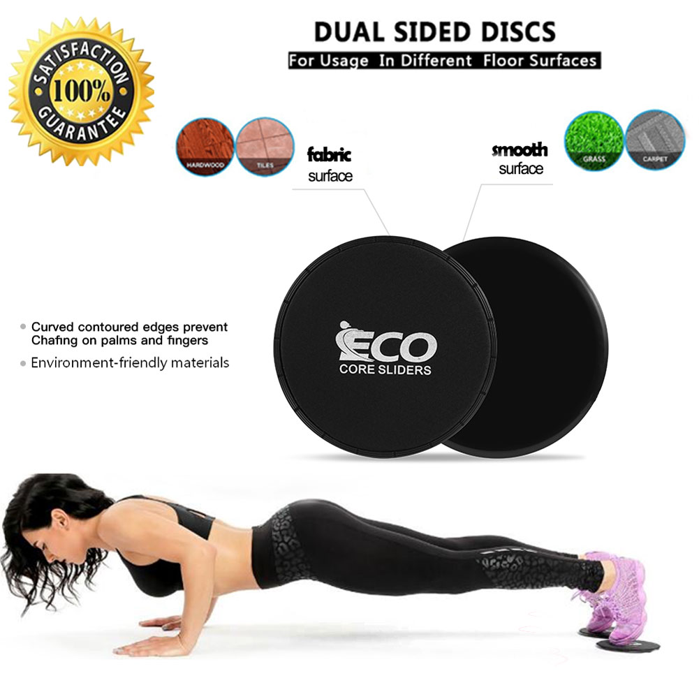 Resistance Loop Exercise Bands (5), Dual Sided Exercise Core Sliders (2)