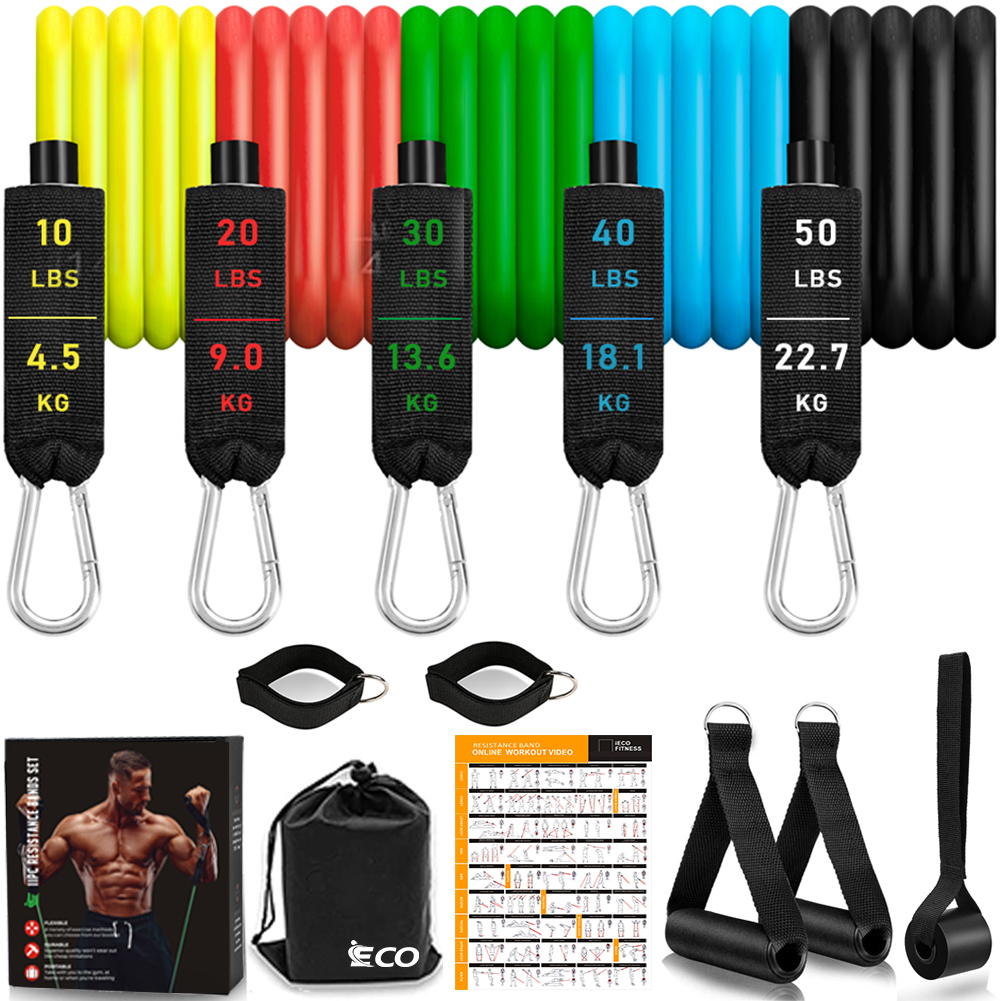 11 Pcs Resistance Bands Set 