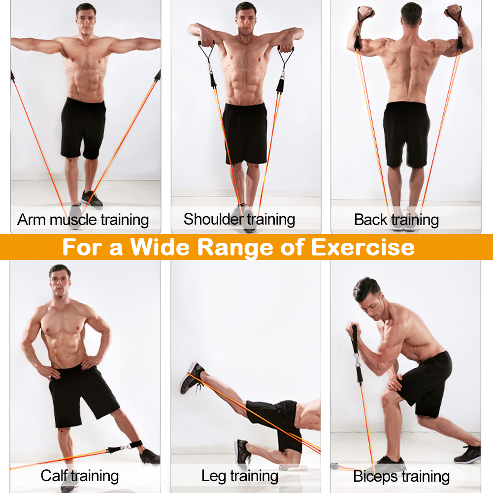 11 Pcs Resistance Bands Set