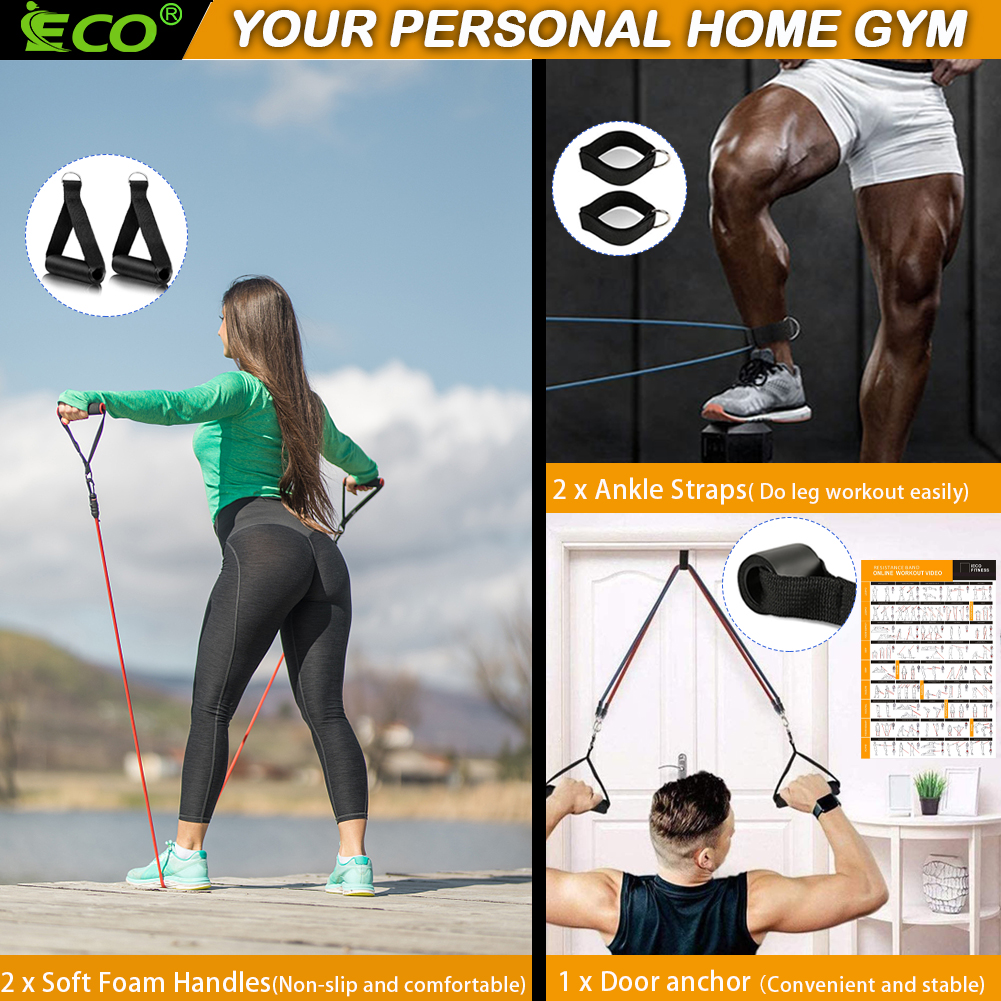 11 Pcs Resistance Bands Set