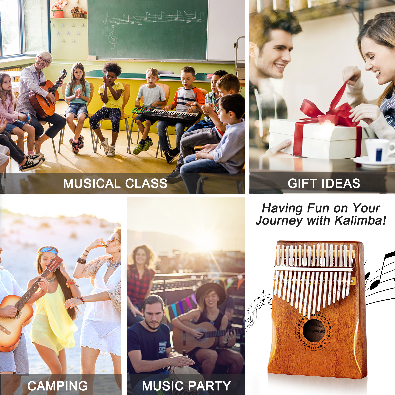 iECO Kalimba 17 Keys