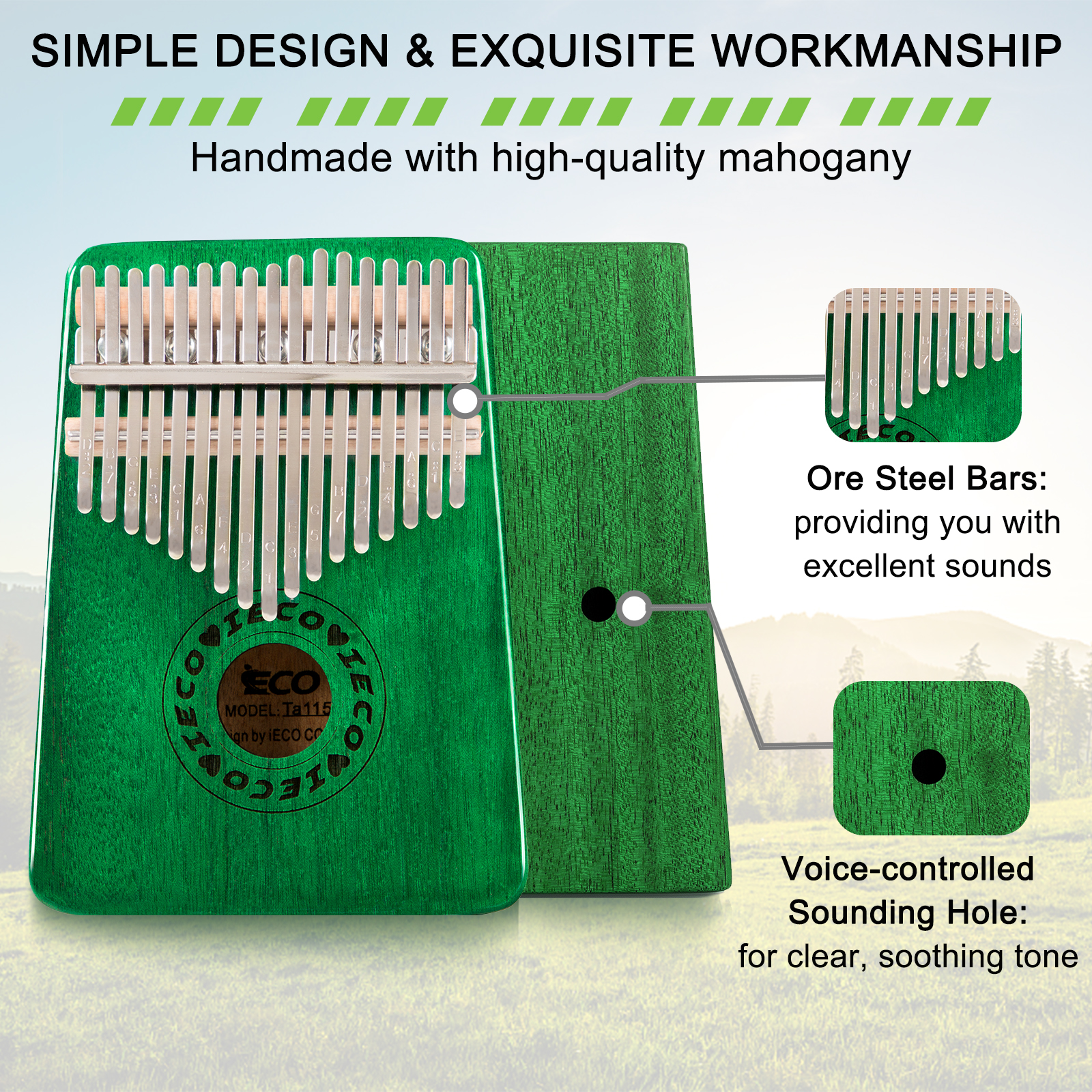 Kalimba Thumb Piano 17 Keys