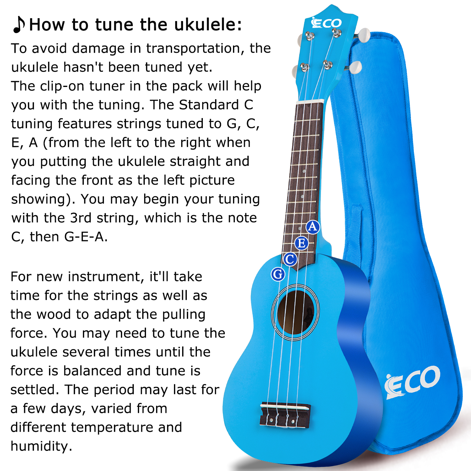 iECO Soprano Ukulele Beginner Kit